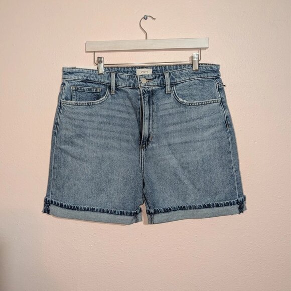 Joe's Jeans The Joey Denim Cuffed Shorts Medium Wash Women's Size 33 (16) - Picture 2 of 11